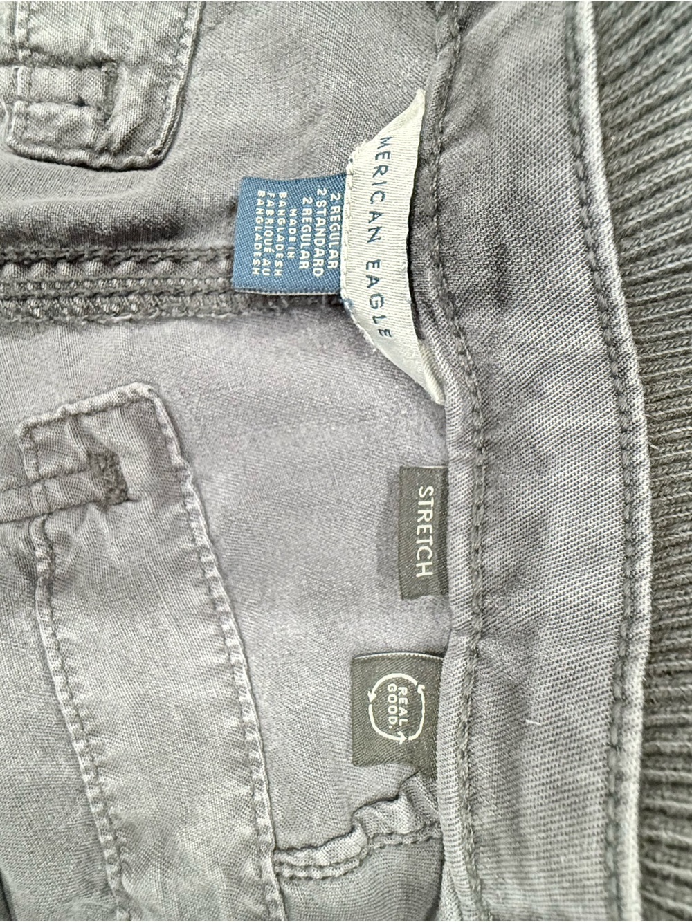 American Eagle Outfitters Gray Straight Leg Cargo Pants - Picture 4 of 12